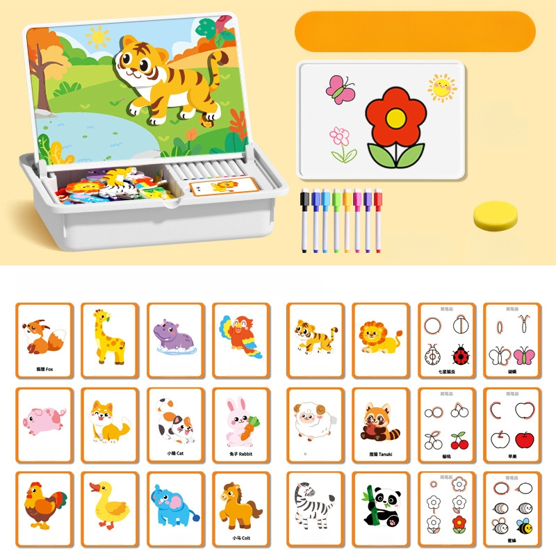 Interesting DIY Plastikiniai Magnetiniai 3D Puzzle Blokai Vaikams 4–6 Metų