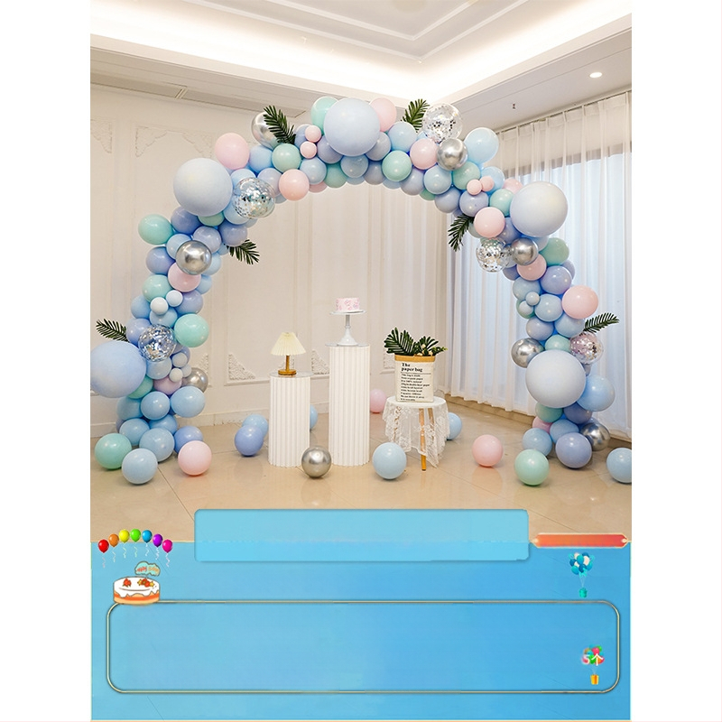 Lateksna balonska arkadna kolona, oblik vanzemaljca, marka Quiet, bez logotipa, tip balona: latex