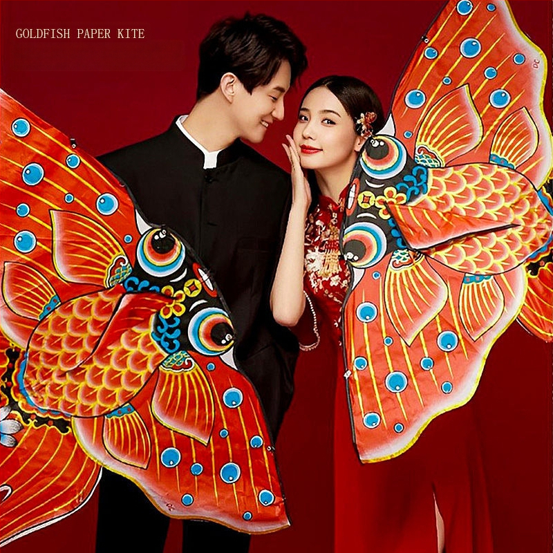 Rankų darbo popierinis vėjas kilpa su bambuko skeletu ir audiniu, tradicinio kinų stiliaus nuotraukų rekvizitas sužadėtuvėms ir gimtadieniams