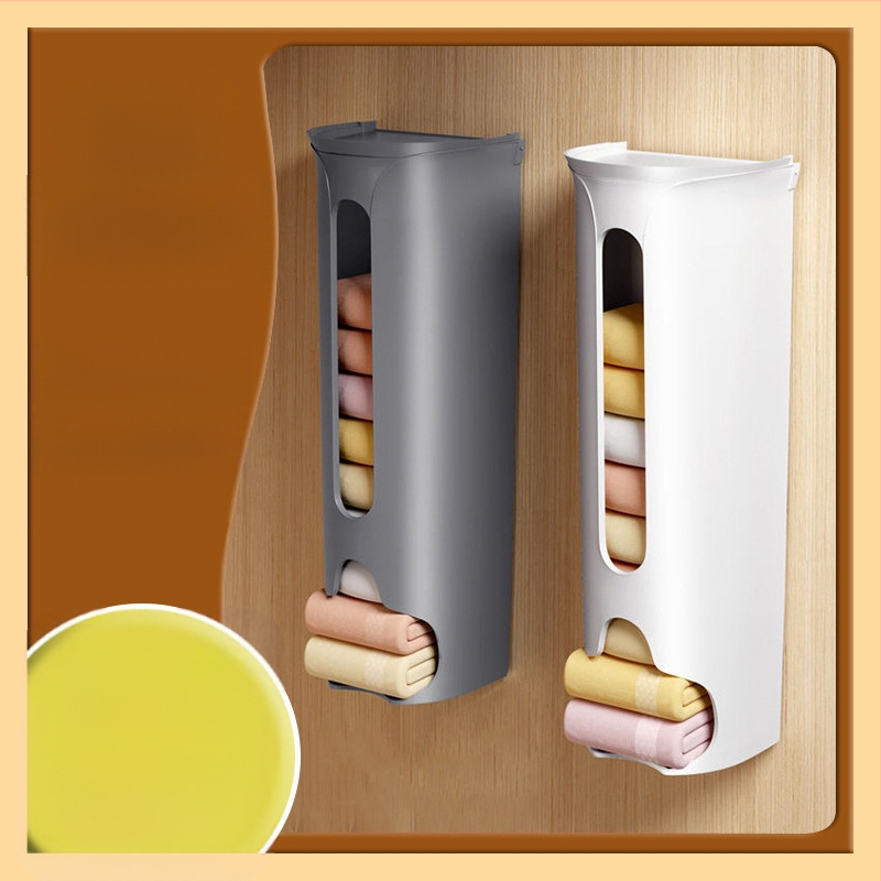 Sieninis apatinių drabužių ir kojinių laikymo dėklas – modelis 001, PP plastikas, su atverčiamu dangteliu, be gręžimo, šiuolaikiškas minimalistinis dizainas