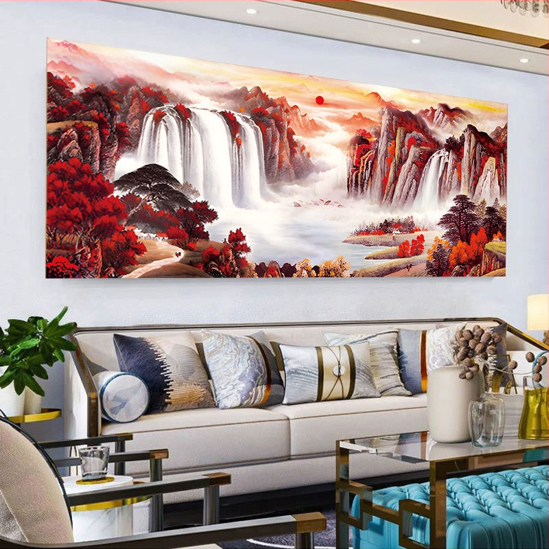 Kryžminio siuvimo rinkinys – peizažas, medvilnės audinys, Mona Lisa ženklas