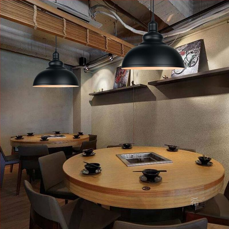 Željezni luster s LED svjetlom, jedne glave, pogodan za hodnik i restoran