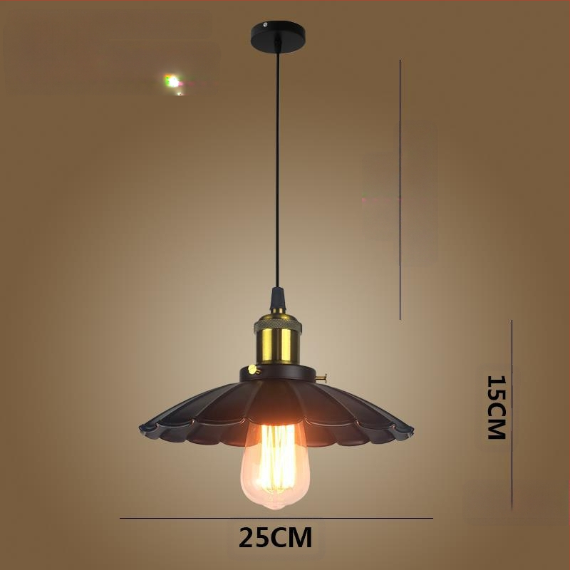 Željezni luster s LED svjetlom, jedne glave, pogodan za hodnik i restoran