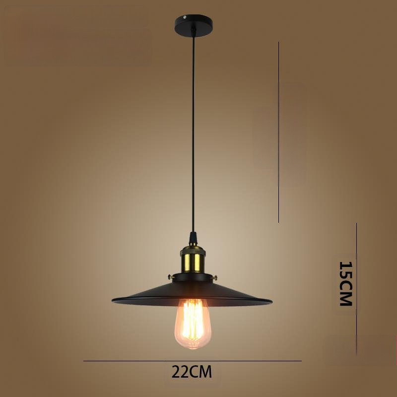 Željezni luster s LED svjetlom, jedne glave, pogodan za hodnik i restoran