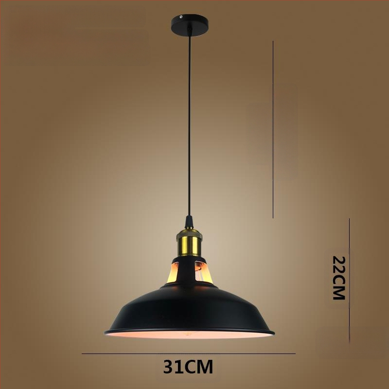 Željezni luster s LED svjetlom, jedne glave, pogodan za hodnik i restoran