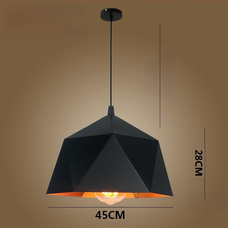 Željezni luster s LED svjetlom, jedne glave, pogodan za hodnik i restoran