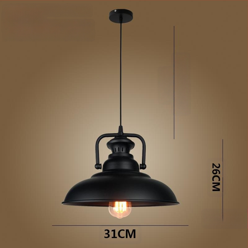 Željezni luster s LED svjetlom, jedne glave, pogodan za hodnik i restoran