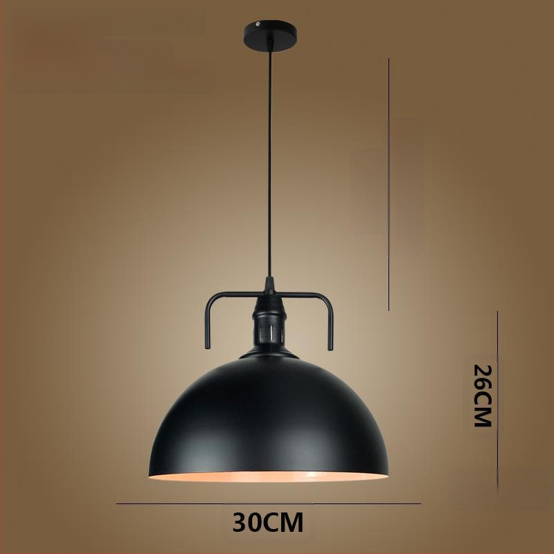 Željezni luster s LED svjetlom, jedne glave, pogodan za hodnik i restoran