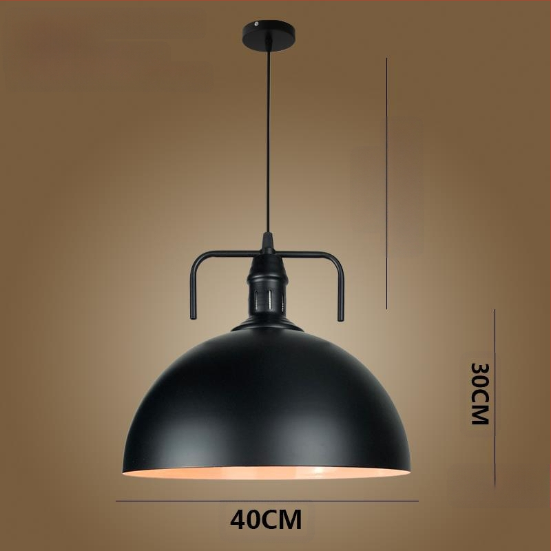 Željezni luster s LED svjetlom, jedne glave, pogodan za hodnik i restoran