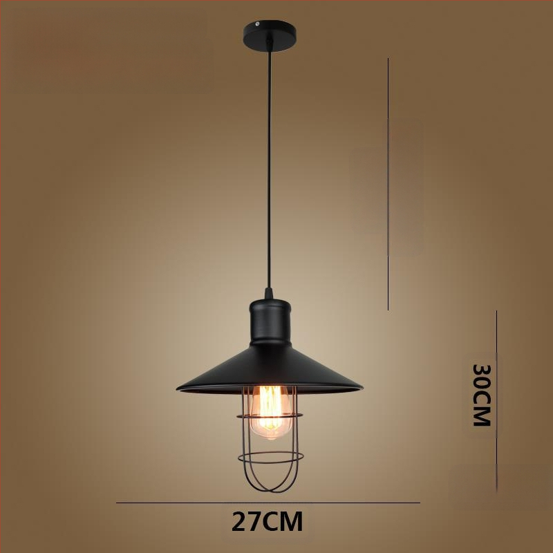 Željezni luster s LED svjetlom, jedne glave, pogodan za hodnik i restoran