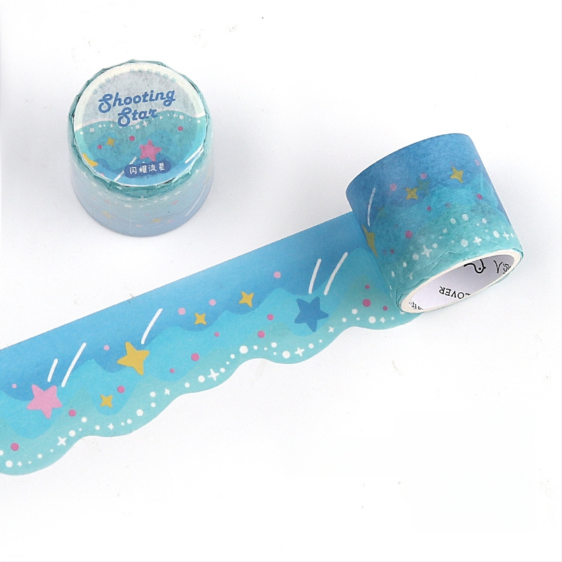 Letter of Lovers washi lente - Sea Breeze Island Drift Series, garums 3 m, platums 30 mm, biezums 0,04 mm