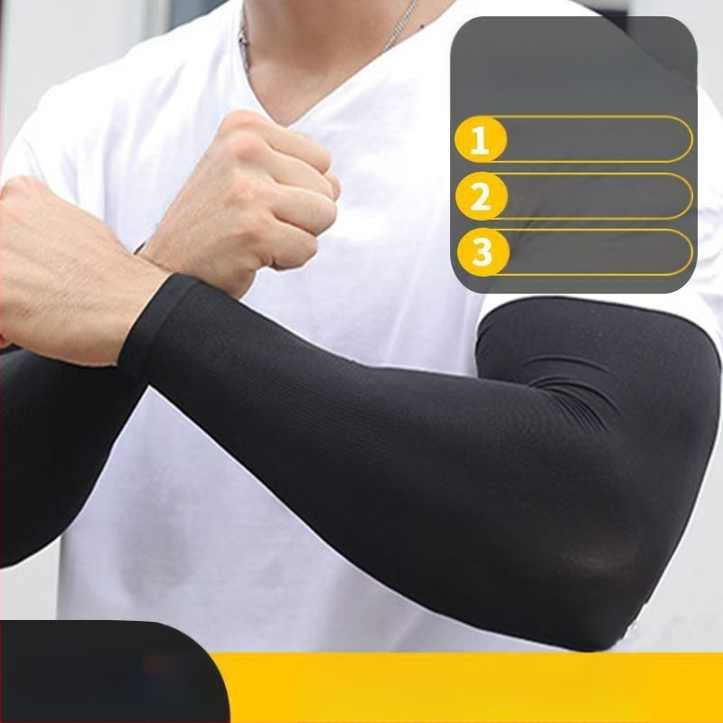 Išorinės saulės apsaugos rankovės vyrams, nailono audinio, tinkamos dviračiams ir vairavimui