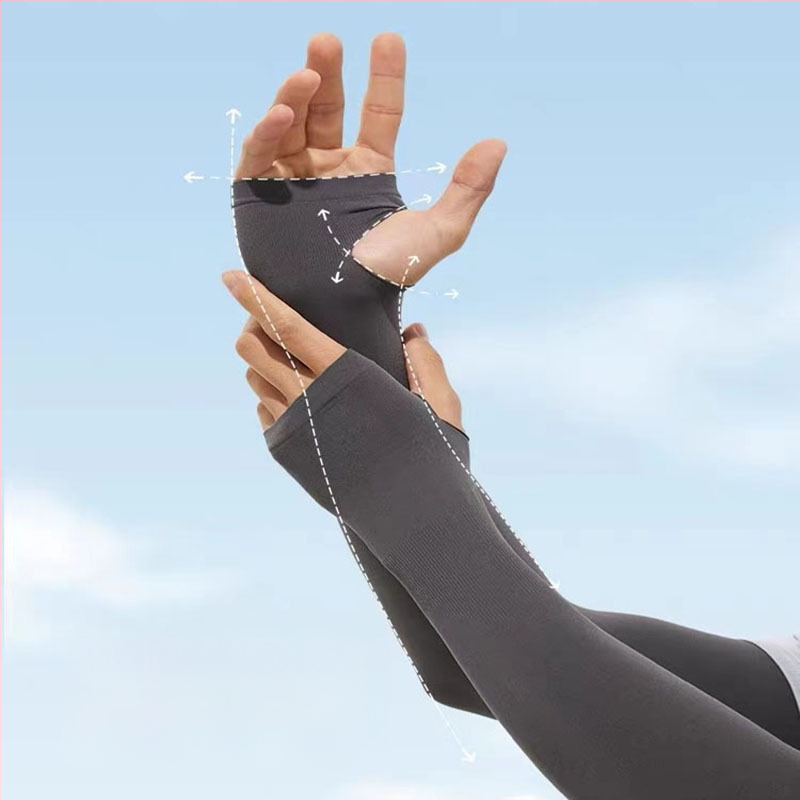 Išorinės saulės apsaugos rankovės vyrams, nailono audinio, tinkamos dviračiams ir vairavimui