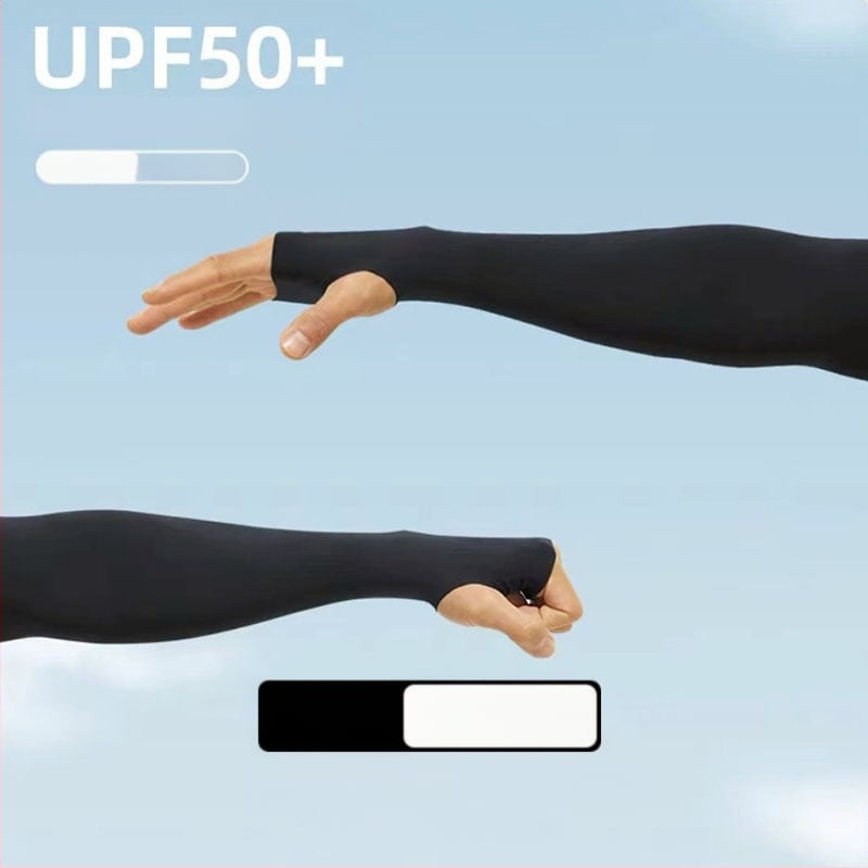 Išorinės saulės apsaugos rankovės vyrams, nailono audinio, tinkamos dviračiams ir vairavimui