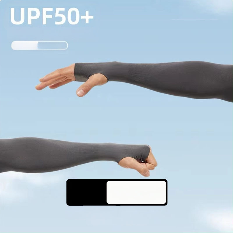 Išorinės saulės apsaugos rankovės vyrams, nailono audinio, tinkamos dviračiams ir vairavimui