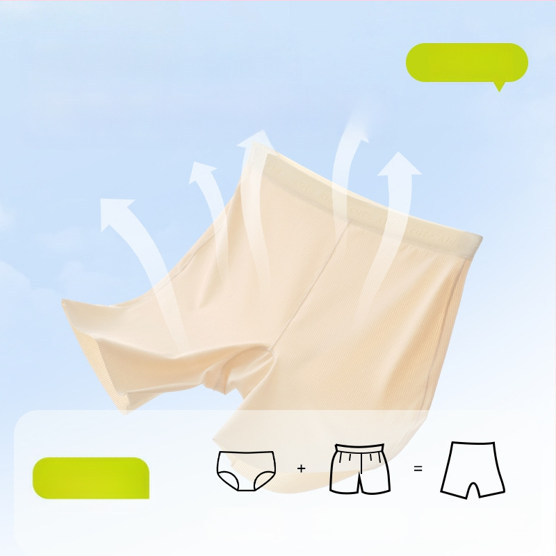 Mergaitėms Class A saugios šortų-kelnaitės, Ice Silk, Nailonas 72%, vaikams nuo 8 metų ir virš 140 cm, vasara 2025