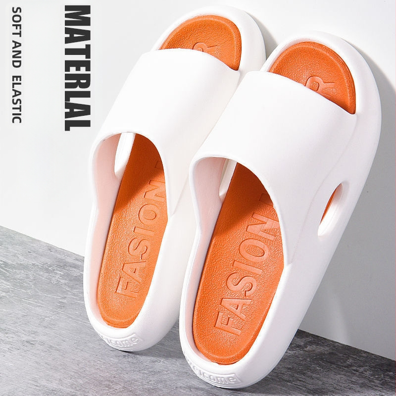 Unisex PVC šlepetės su stora įpurškiama padas vidaus ir lauko naudojimui, korėjietiško stiliaus vasaros sandalai