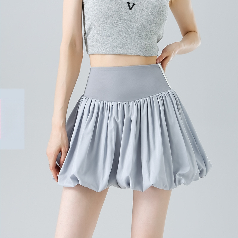 Φούστα με ψηλή μέση σε στυλ ανθοφόρων μπουτόν για γκολφ και τένις – ελαστικό ύφασμα, καλοκαιρινή χρήση, 2025