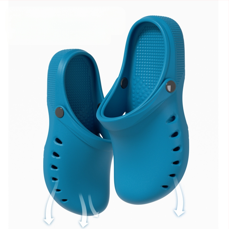 Vyriski EVA sandalai, kvėpuojantys, neslidūs, arkines piršto formos, platus kulnas 3,5 cm ir daugiau, vasaros laisvalaikiui