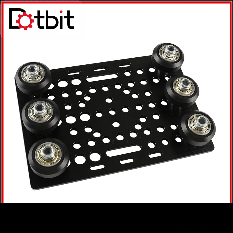 Dotbit V-slot pulley kit 3D spausdintuvui – metalinis, linijinė V-slot sistema, universali V-groove platformos suderinamumas