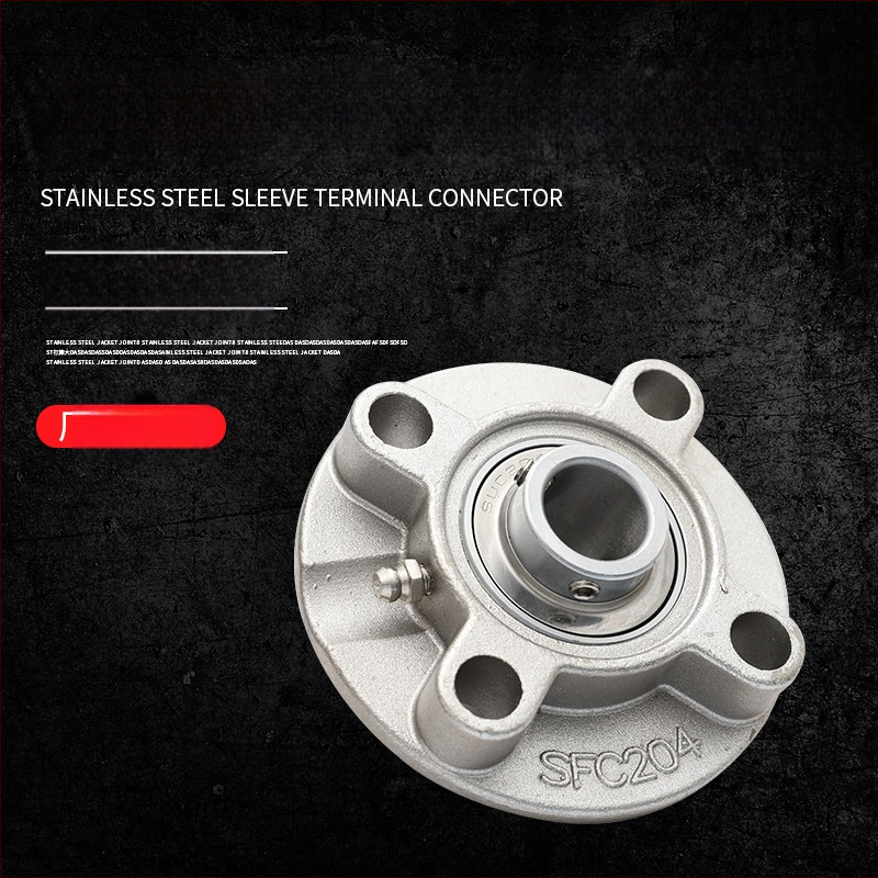 Ruisheng σφαιρικό ρουλεμάν με βάση, FC σειρά UCFC205, ανοξείδωτο ατσάλι, στρογγυλός τύπος