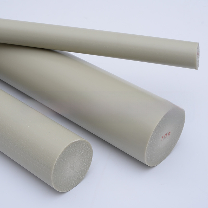 Ράβδος PP από πλαστικό με κυκλικό τμήμα, κατάλληλη για κατεργασία σε ρουλεμάν, γρανάζια και εξαρτήματα σωληνώσεων