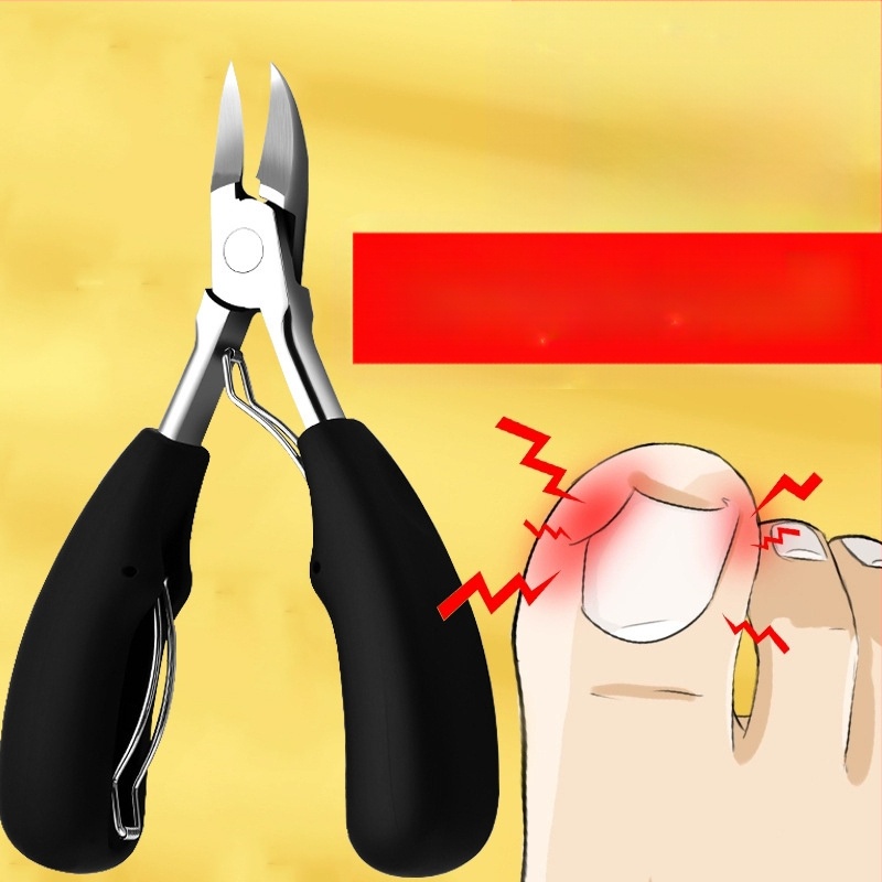 Kliešte na nechty z nehrdzavejúcej ocele, prenášateľné pedikúrne nástroje s drážkou na necht a viacúčelové pinzety