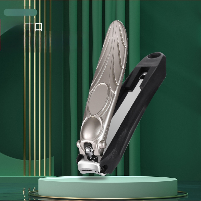 Clește de unghii în formă de cicadă, deschidere mare plată, anti-stropire, oțel inoxidabil, pentru uz casnic