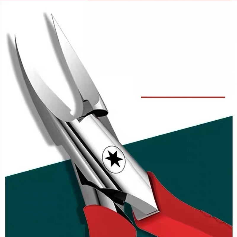 Klešta za nokte s plastičnim držalom i nehrđajućim čeljustima, kućna upotreba, podrijetlo Guangdong, domaća marka, nije uvezeno