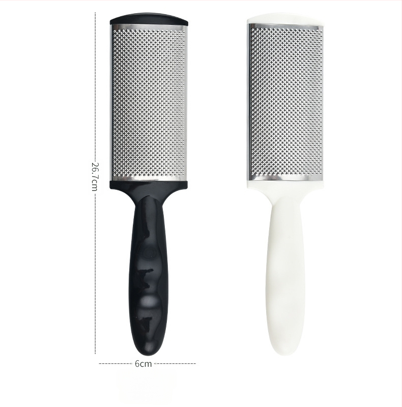 Baifei εργαλείο περιποίησης ποδιών από ανοξείδωτο ατσάλι και πλαστικό για απομάκρυνση νεκρού δέρματος, οβάλ σχήματος πέλματος, βάρος 95 g, συσκευασία 300 τεμάχια, διατίθεται ιδιωτική ετικέτα