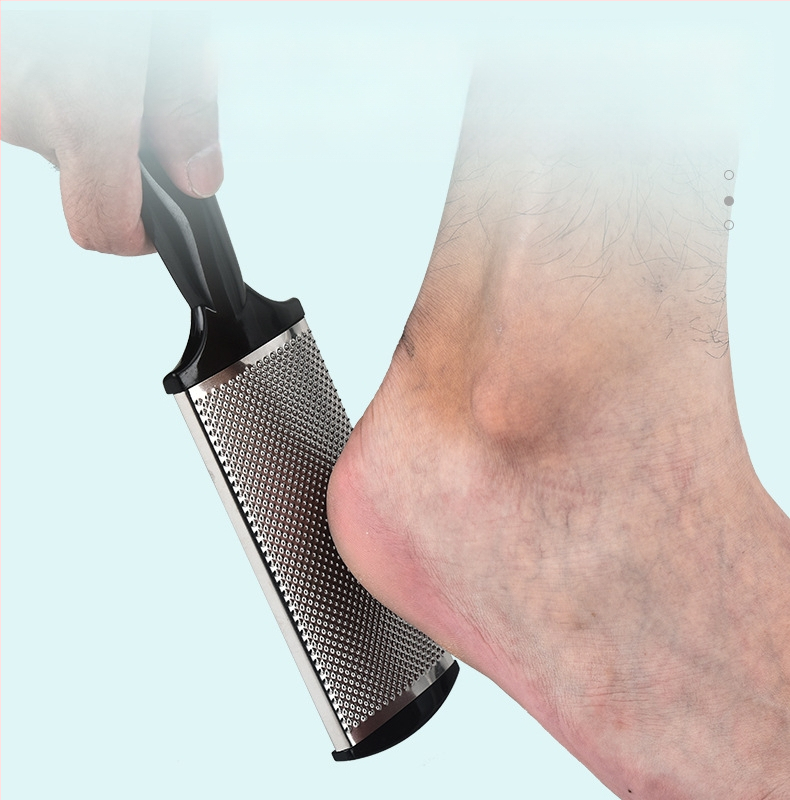 Baifei εργαλείο περιποίησης ποδιών από ανοξείδωτο ατσάλι και πλαστικό για απομάκρυνση νεκρού δέρματος, οβάλ σχήματος πέλματος, βάρος 95 g, συσκευασία 300 τεμάχια, διατίθεται ιδιωτική ετικέτα