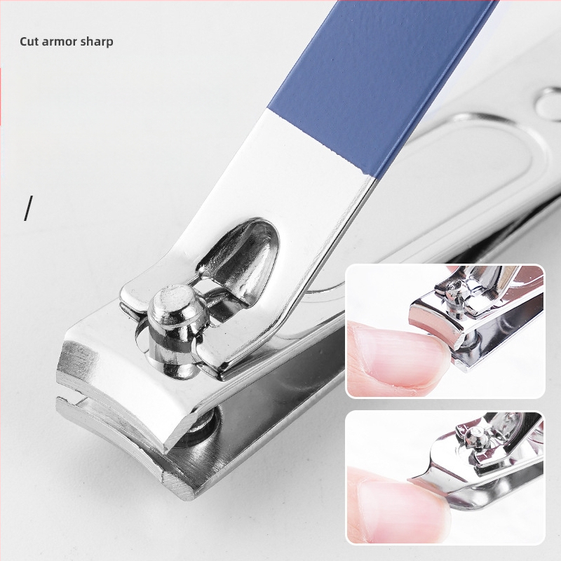 Cool Shun nagų kirpimo rinkinys – nerūdijančio plieno manikiūro rinkinys su plokščiais ir įstrižais kirpimo įrankiais, įtrauktas ausies šaukštelis suaugusiems