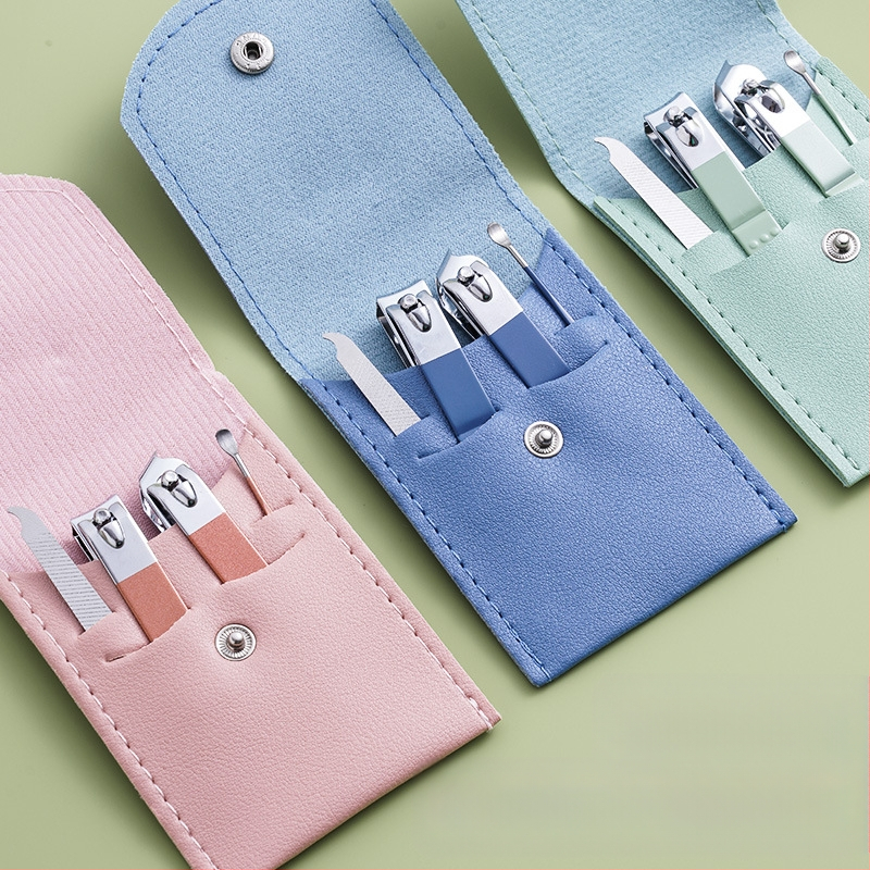 Cool Shun nagų kirpimo rinkinys – nerūdijančio plieno manikiūro rinkinys su plokščiais ir įstrižais kirpimo įrankiais, įtrauktas ausies šaukštelis suaugusiems