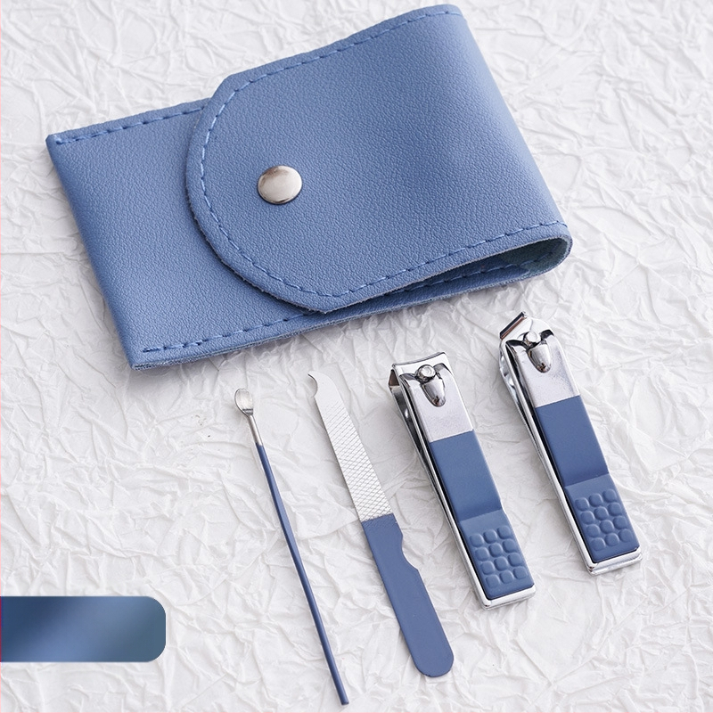 Cool Shun nagų kirpimo rinkinys – nerūdijančio plieno manikiūro rinkinys su plokščiais ir įstrižais kirpimo įrankiais, įtrauktas ausies šaukštelis suaugusiems