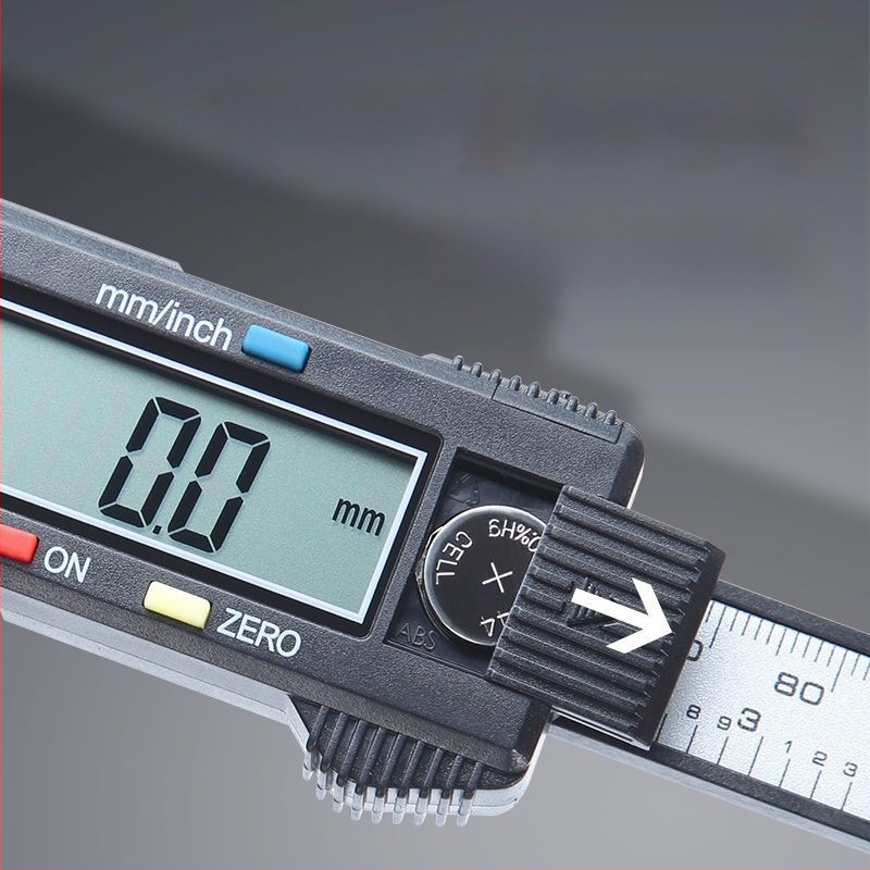 Vernier kalipras namų naudojimui, kompaktiškas jade apyrankės matavimo įrankis, plastmasinis korpusas