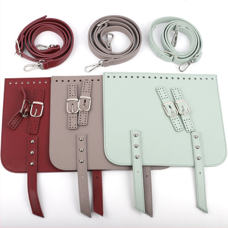 onthelevel Needle Hook Suit DIY komplet za ručno pletenu torbicu — PU kožni materijali za diagonornu crossbody torbu sa kopčom