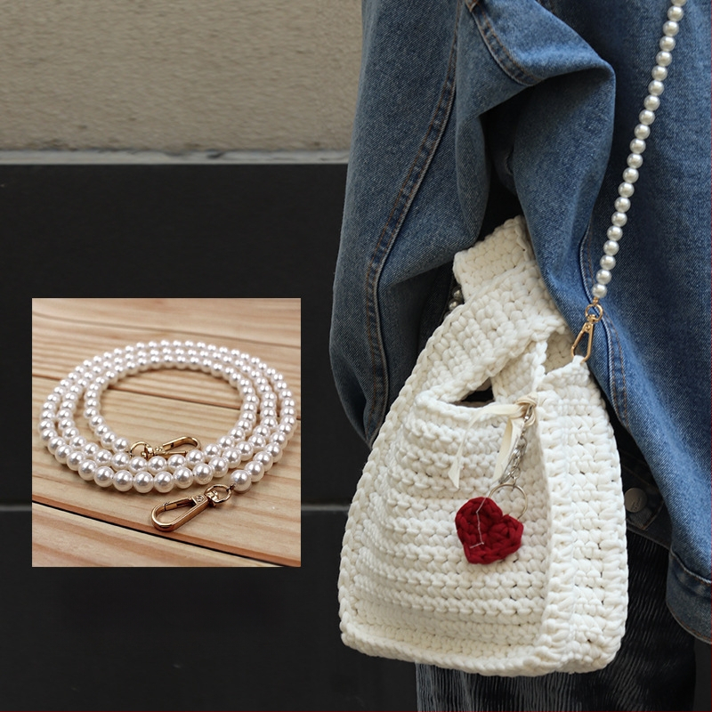 Lanac za torbicu s perlama, ABS perle, DIY pleteni lanac za torbicu