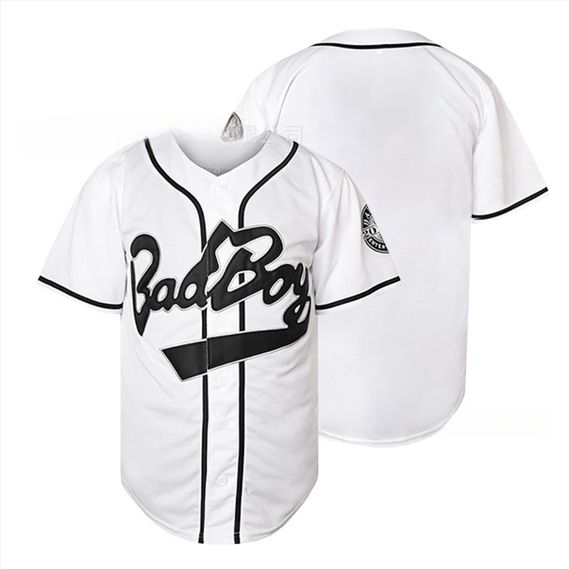 Μπείζμπολ πουκάμισο με κέντημα BIGGIE, έκδοση ταινίας, unisex, πολυεστέρας, καρτούν μοτίβο