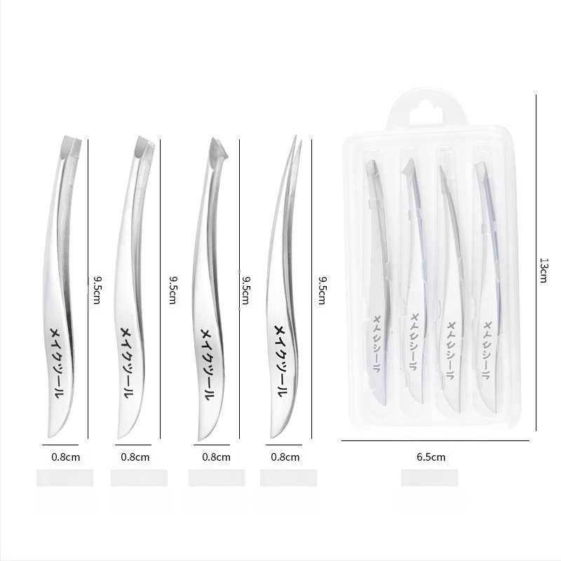 Fengcheng nerūdijančio plieno antakių klipsų makiažo įrankių rinkinys