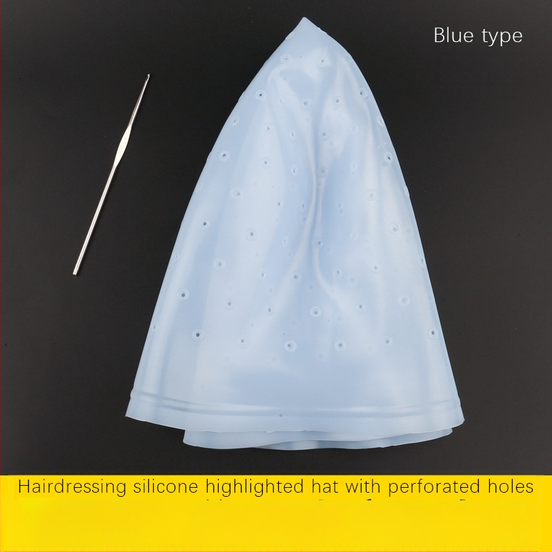 Силиконова шапка за боядисване на коса – дизайн с една дупка и кръгъл отвор; хайлайт капа; марка New Public Dew; произход: Гуанджоу