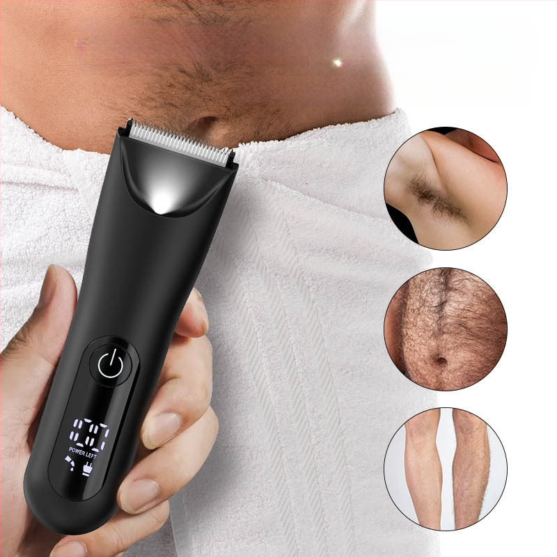 CDH013 USB elektriskais ķermeņa skuveklis ar keramisko griešanas galvu, bezkontakta motors, mitrai un sausai lietošanai, pilnībā mazgājams visā ķermenī