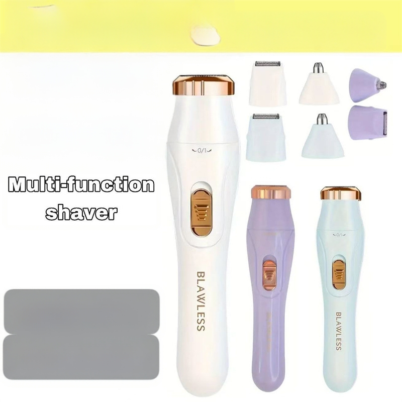 Elektriskā skuvekle 3-1 ar trimmeri uzacīm un deguna apmatojuma griezēj, USB uzlāde, mitra un sausa izmantošana, visam ķermenim