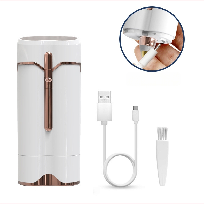 Elektriskā sieviešu skūšana un matu noņemšanas ierīce, mazgājama, ar USB barošanu, divgalvu ar nerūsējoša tērauda asmeņiem, modelis S107, berzes motors