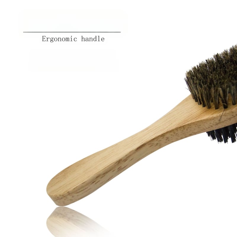 Dviejų pusių barzdos šepetėlis su formuojančia šukute – barzdos priežiūra ir valymas, grynasis svoris 87 g