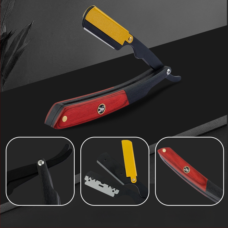 CestoMen vintage manuālais skuveklis vīriešiem, salokāms, 74 asmeņi