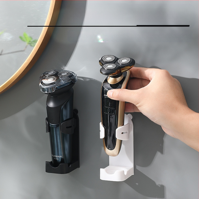 Skutimosi peilio ir dantų šepetėlio laikiklis — sieninis, be gręžimo, su siurbimo laikikliu, iš plastiko