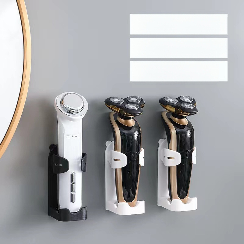 Skutimosi peilio ir dantų šepetėlio laikiklis — sieninis, be gręžimo, su siurbimo laikikliu, iš plastiko