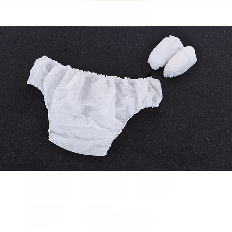 Vienkartinės neaustos saunos kelnaitės, be siūlių, vidurio liemens pločio juosta, elastinis anga