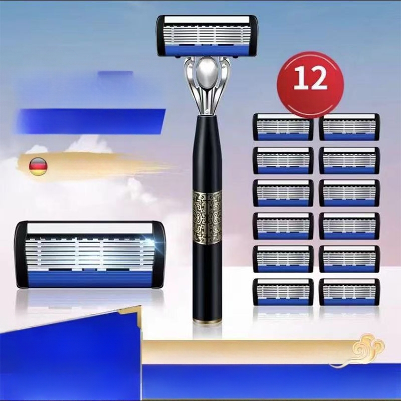 Geely rokas skuveklis ar septiņām slāņu asmeņiem vīriešiem