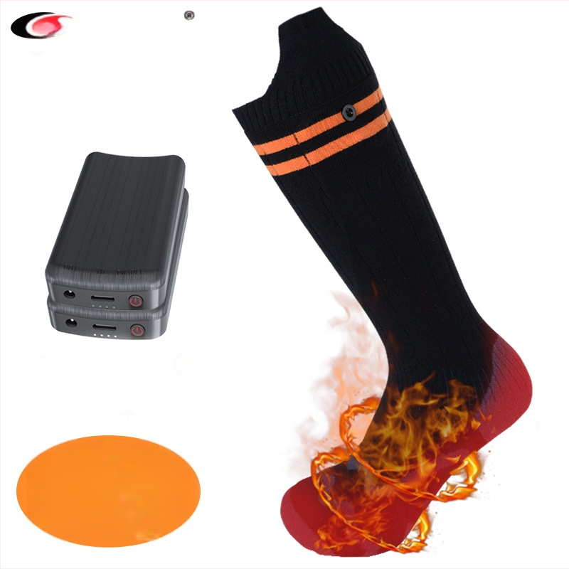 Електрически нагряващи чорапи, памук, модел WTS8377, отопление на стъпалата, за бягане, колоездене, ски и туризъм